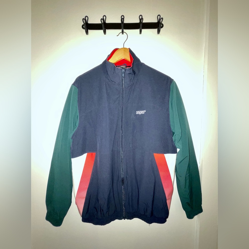Snipes Windbreaker Breakdance Jacket - Blue Green Red White